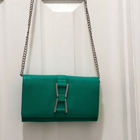 Sam Edelman Green Handbag GEMMA Cross Body Purse - Picture 1 of 8